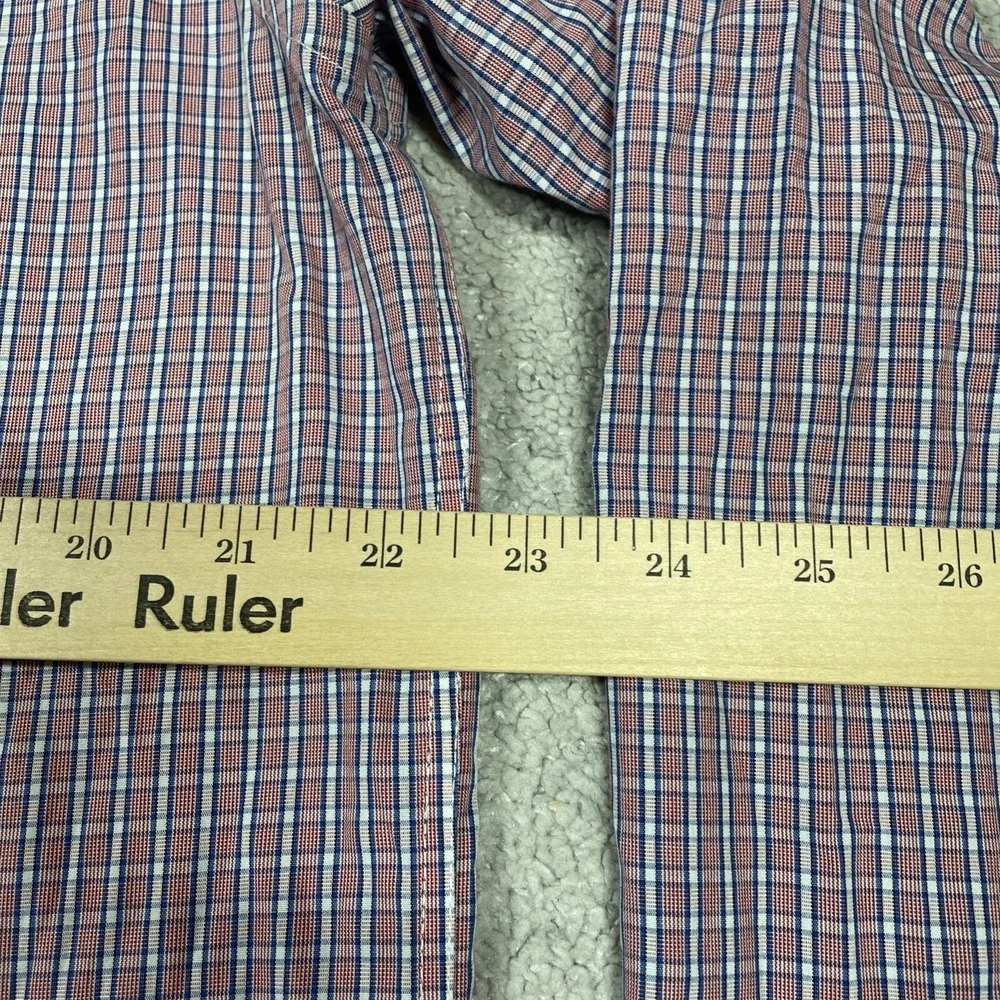 Untuckit Dress Shirt Mens Extra Large Slim Fit Wrinkle Free Cotton‎ Plaid